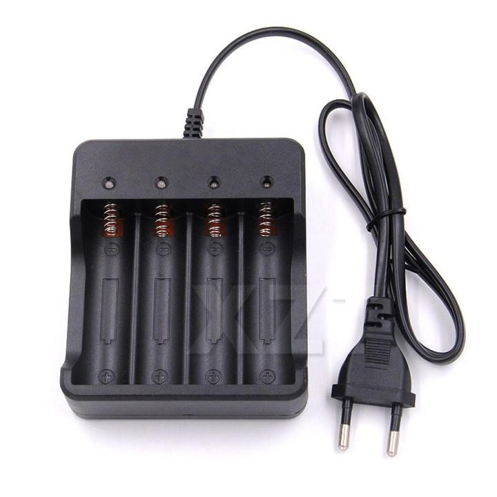 High Quality 4 2 1 Slots Intelligent Battery Charger with short circuit protection For 4X 18650 lithium-ion rechargeable battery