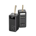 Sovo P8 Power Bank 80,000 mah Built-in 3 Cable With Type-C / Micro /lightning | FOUR USB Output. 