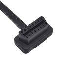 OBD2 Extension Cable 1Ft/30cm, OBD II Male to Female Flat Ribbon Extension Diagnostic Cord, 16pins OBD 2 Cable for Car Diagnostic Scanner. 