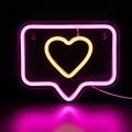 Affordable Heart Shape LED Neon Light Sign Board LED Neon Sign USB Powered Neon Signs Night Light 3D Wall Art and Game Room Bedroom Living Room Available in Various font and styles with High Quality LED Neon Strips and Strong Acrylic Sheet. 