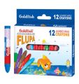 Orignal Goldfish Flupa Jumbo Wax Caryons, 12 Pcs, Size 9mm and 12mm. 