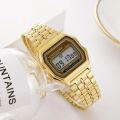 Vintage Silver Classic Digital Wrist Watch for girls. 