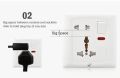 Multifunct ional Universal Socket Wall Light Plug Switch, Heavy-duty 13Aand 20A. 