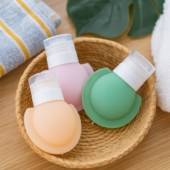 3PCS Silicone Travel Bottle Set – Refillable Leakproof TSA Approved ...
