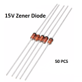 50 Pcs zener diode 15V zener 1N4744A. 