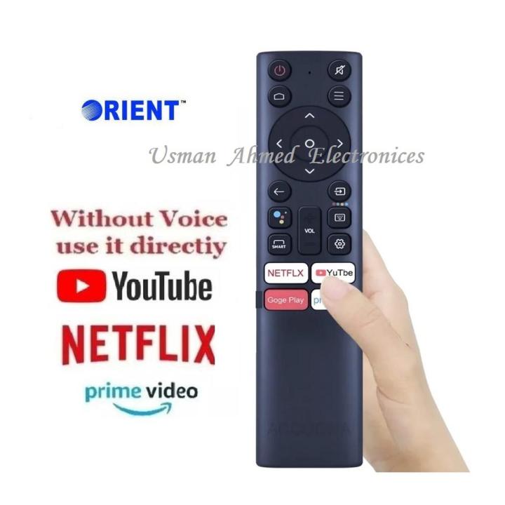Orient Smart LCD & LED Remote Without Voice Camond with NetFlex & Youtub & Prime Video & Google Play Button