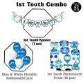 1st Tooth Party Pack balloons banners party set. 