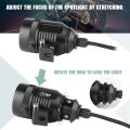 1-PC KZ30 CREE 60W Dual Tone Adjustable Motorcycle LED Headlight Zoom in Out Fog Light. 