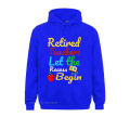 Retired Teacher let the recess begin Funny Humor Retirement Sweatshirts 2022 Hot Sale Tight Men's Hoodies Customized Hoods. 