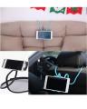 Lazy Bendable Flexible Hang Neck Phone Holder 360 Degree Rotation Mobile Stand - Black. 