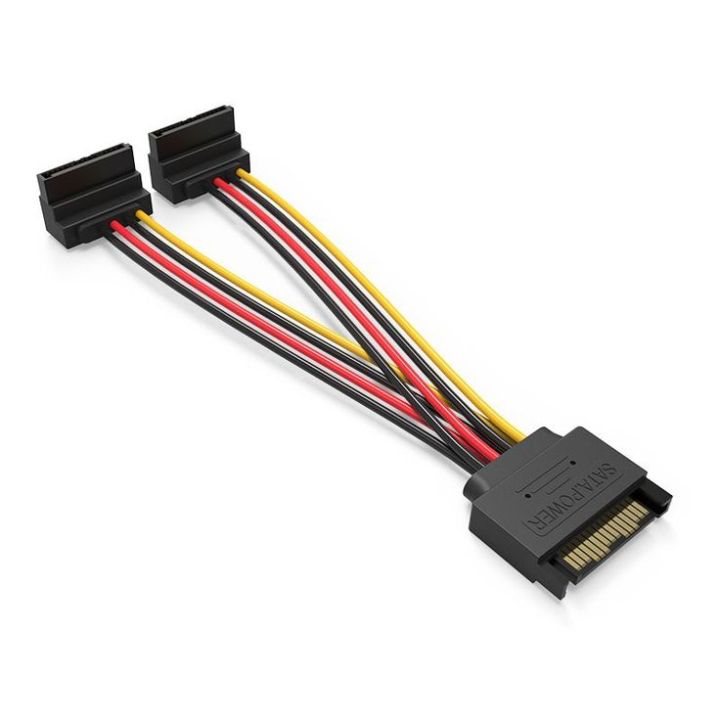 15 Pin Sata Male To Female Sata 1;2 Y Splitter Power Cable,. Sata To 2 Double Sata Connector ,. 100 % Original Sata