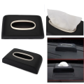 PU LEATHER CAR TISSUE BOX UNIVERSAL -BLACK HIGH QUALITY LEATHER. 