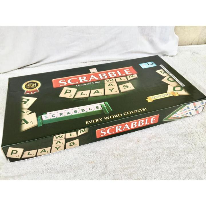 Classic Scrabble Spelling Board Game 15x15 Inch Hard Laminated Board For Adult and Kids