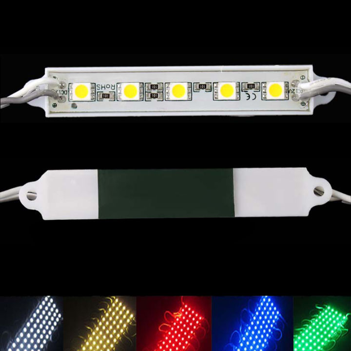 5 SMD 5050 LED Module Light Waterproof Hard Strip Bar Light Lamp 12V 5 Color