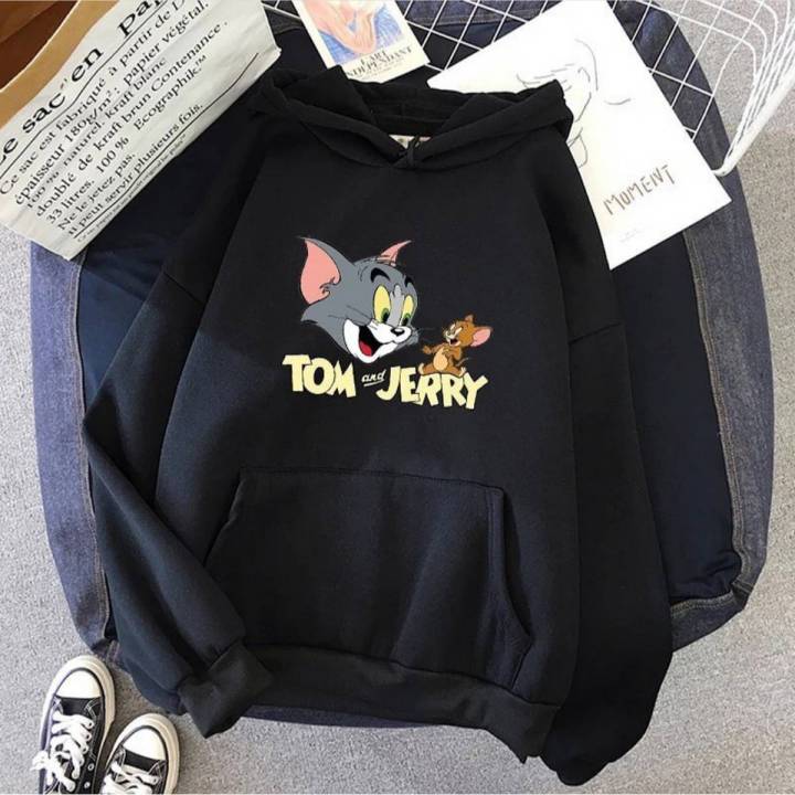 Black%20Tom%20And%20Jerry%20Fleece%20Full%20Sleeves%20Pull%20Over%20Hoodie%20For%20Women%20-%20Stay%20Cozy%20With%20Tom%20And%20Jerry%20-%20High%20Quality%20Fabric%20-%20Image%203