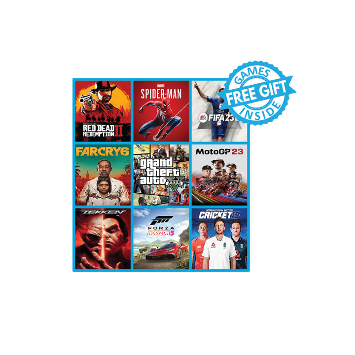 ANY 5 GAMES OF YOUR CHOICE- GAME FOR PC (GOOGLE DRIVE/ MEDIAFIRE) - QR CODE + FREE GIFT