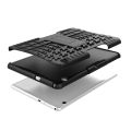 For Huawei MediaPad T3 10 Tire Texture Shockproof TPU+PC Protective Case with Holder. 