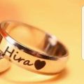 Customize Name Engraving Ring Golden. 