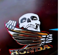 1pc Honda skull logo new design bumpers stickers | car stickers | bike stickers. 