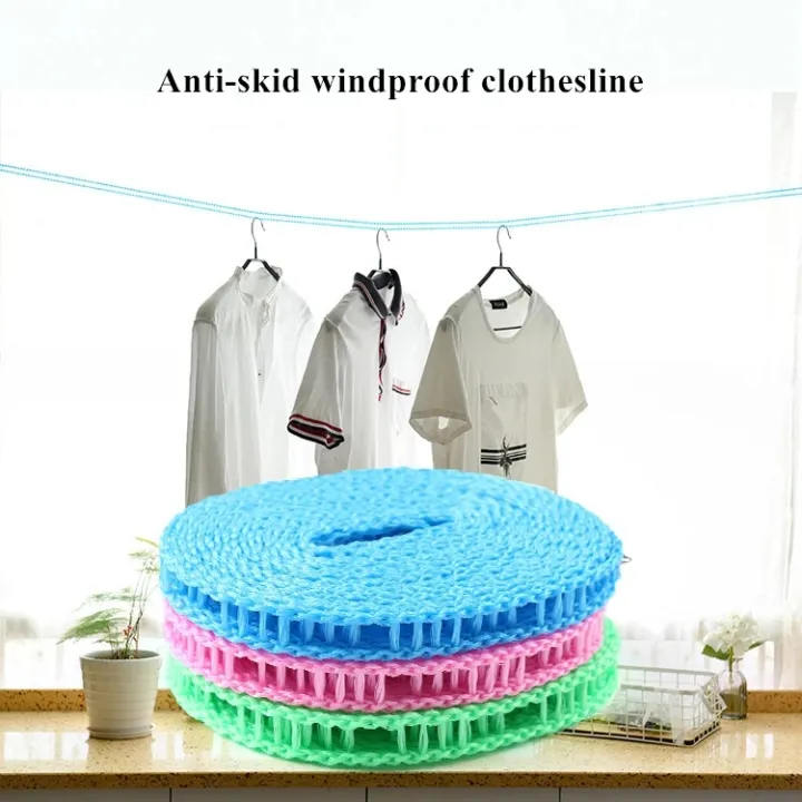 5-Meters Ultra Durable Plastic Cloth Hanging Rope Clothesline | Daraz.pk