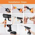 Car Pressure Washer Gun Rechargeable 48V - Car Washer Pump - Pressure Washer Gun - Car Washer Gun - 30 Bar Portable Car Washer Gun High Pressure - Car Wash Spray Gun - Solar Panel Cleaner - Electric Pressure Pump Power Washer for Car,Wall,Floor Cleaning. 