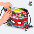 Spider Man Drawstring Bag For Kids Digitally printed on Cloth By Zezo. 