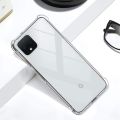 For Google Pixel 4 XL Back Cover Shockproof Transparent Soft TPU Silicone Protector Phone Case with Shock Absorption Bumper Corners. 
