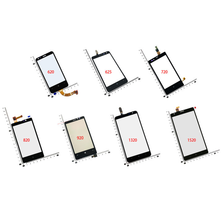 For Nokia Lumia 625 720 820 920 1320 1520 Phone Touch Screen Digitizer Phone Touch Glass Panel Sensor Assembly Parts