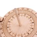 Equatorial Wooden DIY Sundial Clock. 