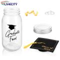 Graduation Keepsake Jar Graduation Money Jar Kit Transparent Congrats College High School Hat Cash Bottle Decoration Party Supplies Diy Centerpieces Graduation Jar Gift. 