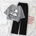Summer Soft & Comfy Top T-Shirt With Flapper Trouser Combo for Girls & Women. 