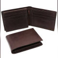 BLACK ORIGINAL LEATHER WALLET FOR MEN. 