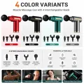 Massage Gun Deep Tissue Fascia Gun Muscle Massager Electric Body Massager for Pain Relief Muscle Recovery Portable Rechargeable Vibration Therapy Gun with Multiple Attachments Adjustable Speed. 