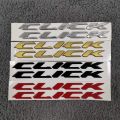 Honda Click 125i Emblem For Motorcycle Logo Black Gold Silver 3D Quality 2Pcs. 