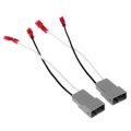 1set Car Speaker Connector Harness Adapter for Honda Accord Civic & 2Pcs Black 6.5 Inch Car Speaker Spacer Adaptor Rings. 