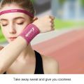 【KuaKe Mall】Sport For Gym Yoga Hand Sweat Band Wrist Support Breathable Ice Cooling Tennis Wristband Wrap. 