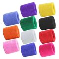 New Gym Cotton Sweatband Hand Band Wrist Guard Basketball Wristband. 