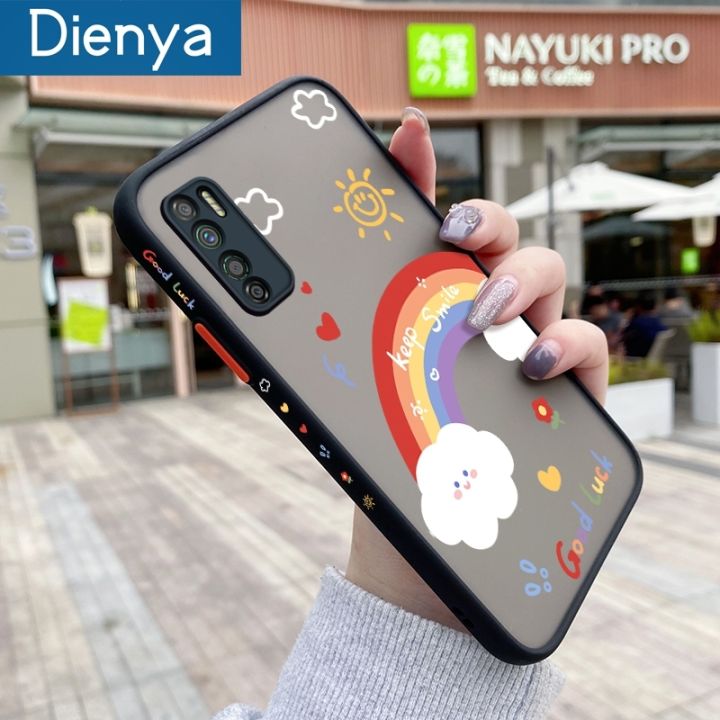 dienya%20For%20Infinix%20Note%207%20Lite%20Case%20Cartoon%20Cute%20Rainbow%20Pattern%20Thin%20Shockproof%20Frosted%20Transparent%20Hard%20Cases%20Silicone%20Back%20Cover%20-%20Image%204