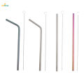 2 Pieces Titanium Super Strong Lightweight Drinking Straws + Cleaning Brush. 