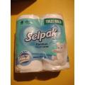 Selpak comfort toilet paper 2ply (pack of 4). 