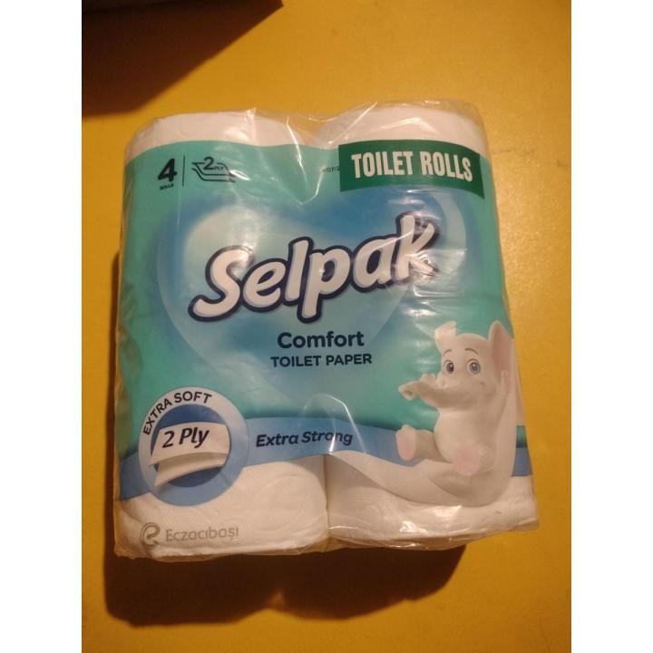 Selpak comfort toilet paper 2ply (pack of 4)