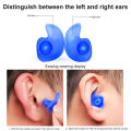 Swim Ear Plug Symmetrical Design Soft Swimming Earplugs Nose Clip. 