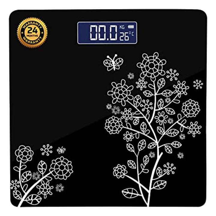 Tempered Glass Electronic Digital Body Weight Scale, Bathroom Scale 180 KG with LCD Display Weight Machine