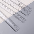 1/3Pcs Acrylic Transparent Folding Ruler Students Stationery Drawing Measuring Tools Straight Rulers With Small Protractor. 