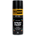 black spray paint Mubah black colour spray paint. 