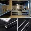 DecalsDesign 12 x108 inch Self Adhesive PVC Sticker Paper for Home Decor - Kitchen Cabinet, Fridge, Table, Door & Furniture Protection Sheet - Waterproof & Durable Vinyl in grey. 