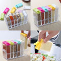 6PCS/Set Seasoning Boxes Plastic Spice Box Food Storage Kitchen Containers Hot. 