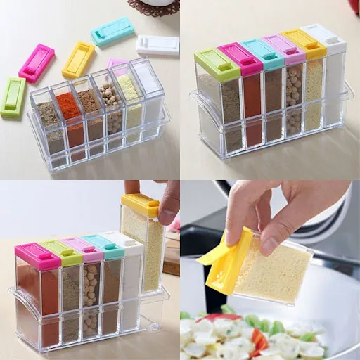 6PCS/Set%20Seasoning%20Boxes%20Plastic%20Spice%20Box%20Food%20Storage%20Kitchen%20Containers%20Hot%20-%20Image%207