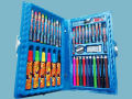 42 PCS Multi Kids Colouring Kit/Set With Button Box/ For Boys and Girls. 