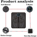 Ems Foot Massager - Electric Foot Massager Mat Fo - Muscle Stimulation Foot Massager Pad - Folding Portable Foot Massage Machine - USB Rechargeable Instant Relief Portable Feet Massager. 